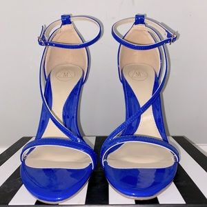 Missguided ankle strap open toe stiletto